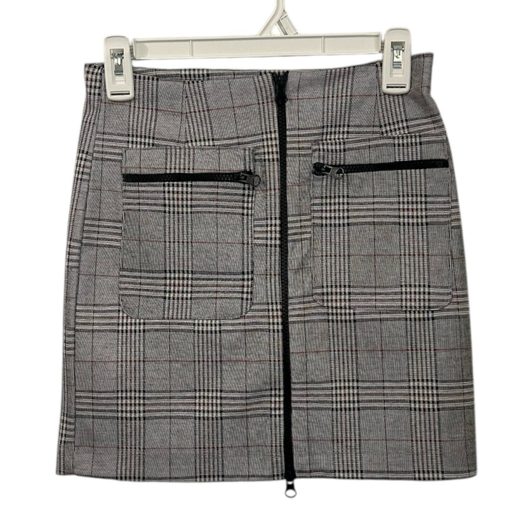 ZARA Trafaluc Plaid Mini Skirt – Size S – Preppy Officecore Check Clueless Skirt